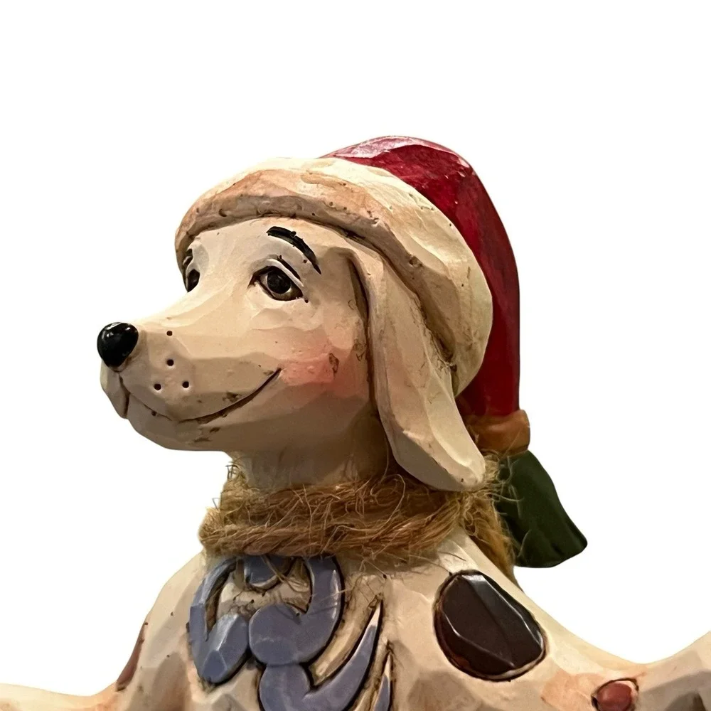 Jim Shore White Dog Christmas Ornament Handmade Heartwood Creek Collection